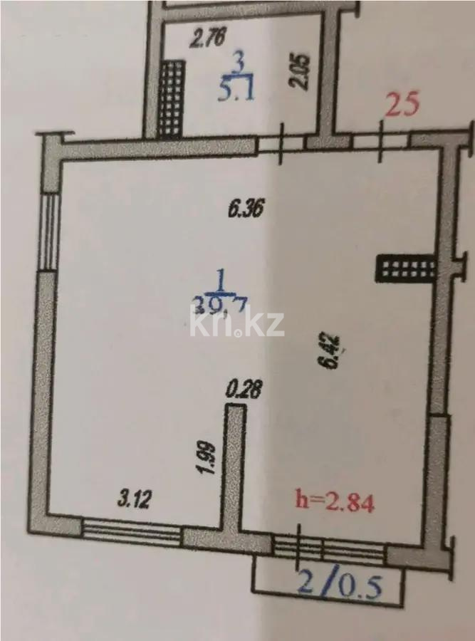 Продажа 1-комнатной квартиры, 45 м², мкр-н Нуркент, дом  6/2 - Продажа  однокомнатных квартир в новостройках Алматы без посредников с фото фото 1 из 1