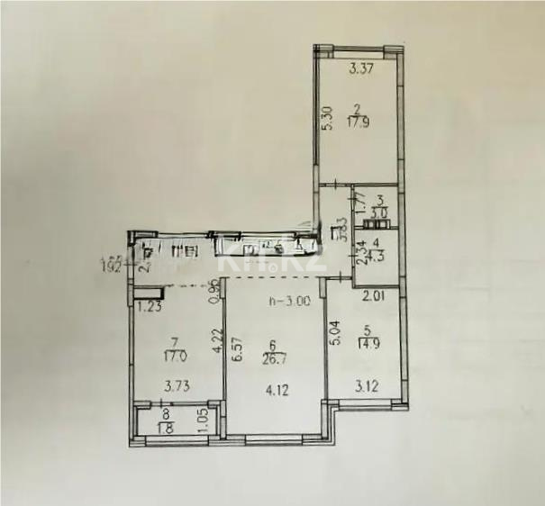 Продажа 3-комнатной квартиры, 106 м² - Продажа квартир в новостройках Астаны без посредников с фото фото 4 из 4
