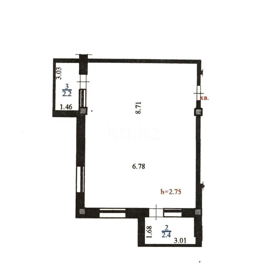 Продажа 2-комнатной квартиры, 63.1 м² в Алматы