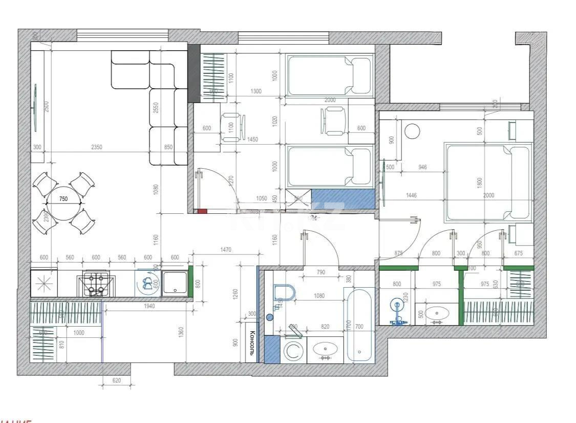 Продажа 3-комнатной квартиры, 73 м², пр. Улы Дала, дом  27/1 - Продажа  трехкомнатных квартир в Астане фото 1 из 1