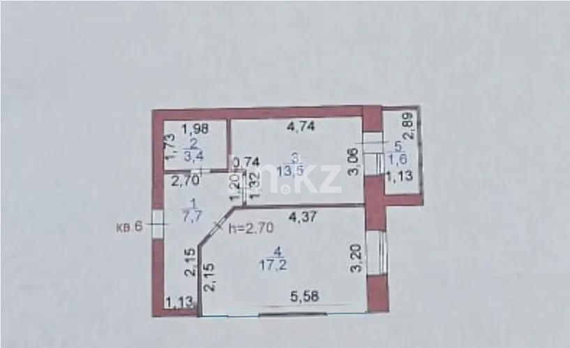 Продажа 1-комнатной квартиры, 44 м² в Астане - фото 5