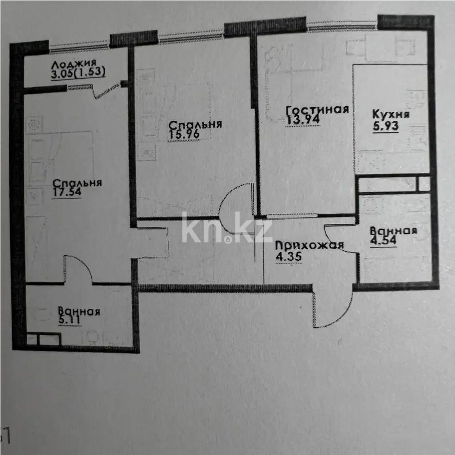 Продажа 3-комнатной квартиры, 75.1 м² - Недвижимость в Казахстане - страница 16 фото 1 из 1
