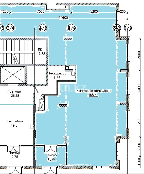 Продажа помещения, 168.41 м² - Продажа офисных и торговых помещений в Казахстане фото 1 из 2