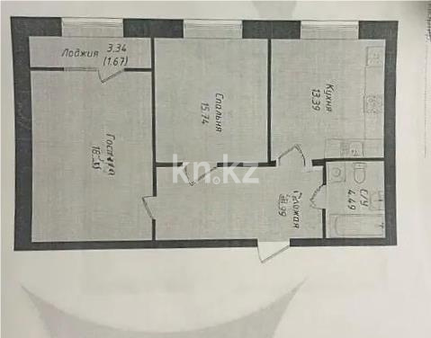 Продажа 2-комнатной квартиры, 64 м², ул. Омарова, дом  12в - Продажа квартир в Казахстане фото 5 из 5