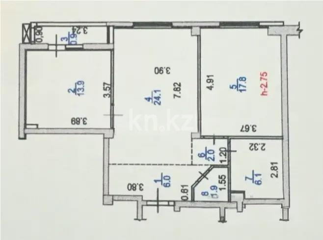 Продажа 2-комнатной квартиры, 73 м², ул. Кекилбайулы, дом  38г в Алматы - фото 5