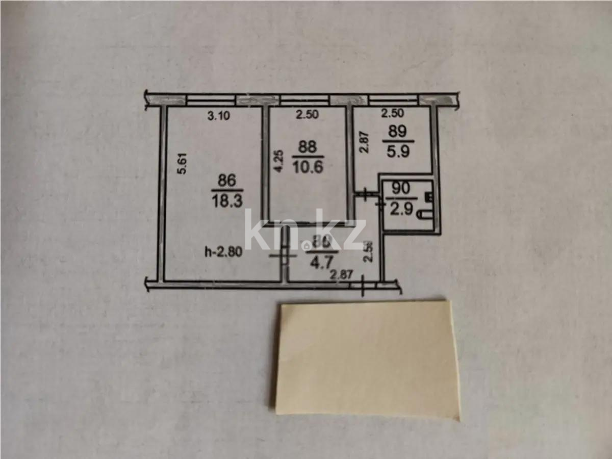 Продажа 2-комнатной квартиры, 42.4 м², ул. Басенова, дом  39 в Алматы - фото 5