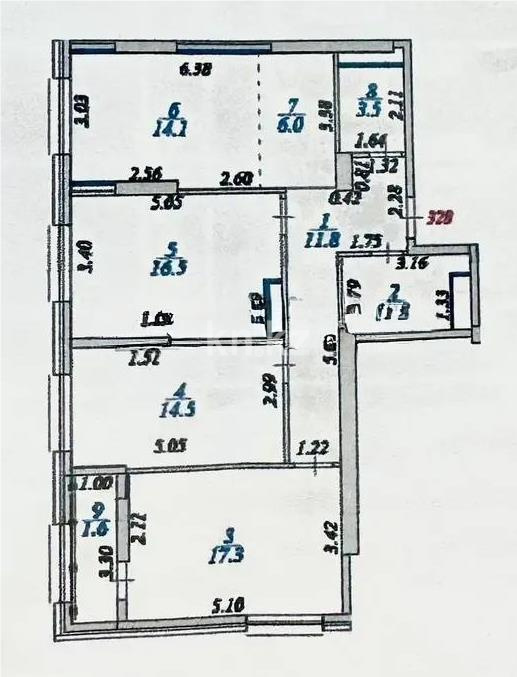 Продажа 4-комнатной квартиры, 92 м² - Продажа недвижимости в Астане - страница 3 фото 3 из 3