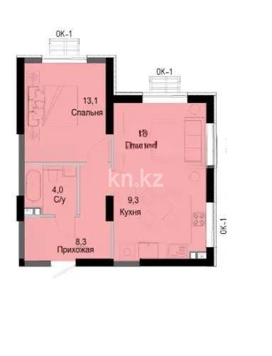 Продажа 2-комнатной квартиры, 50 м², ул. Утепова, дом  31 - Продажа квартир в Казахстане фото 1 из 1
