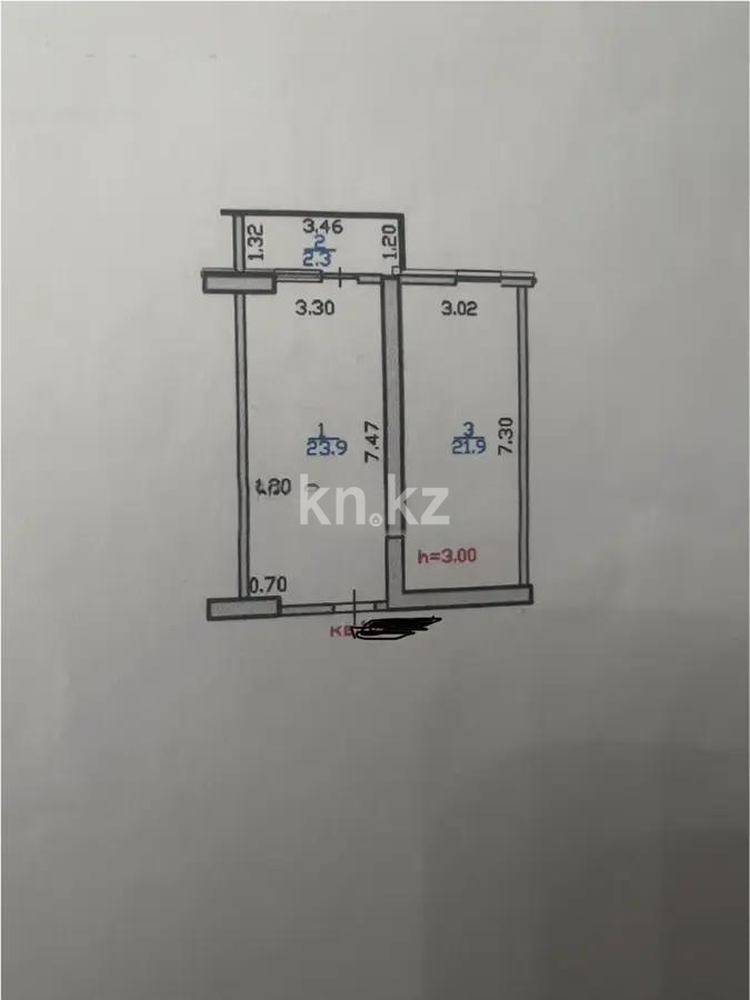 Продажа 1-комнатной квартиры, 48.1 м², пр. Абая, дом  160 - Продажа квартир в новостройках Алматы фото 1 из 1