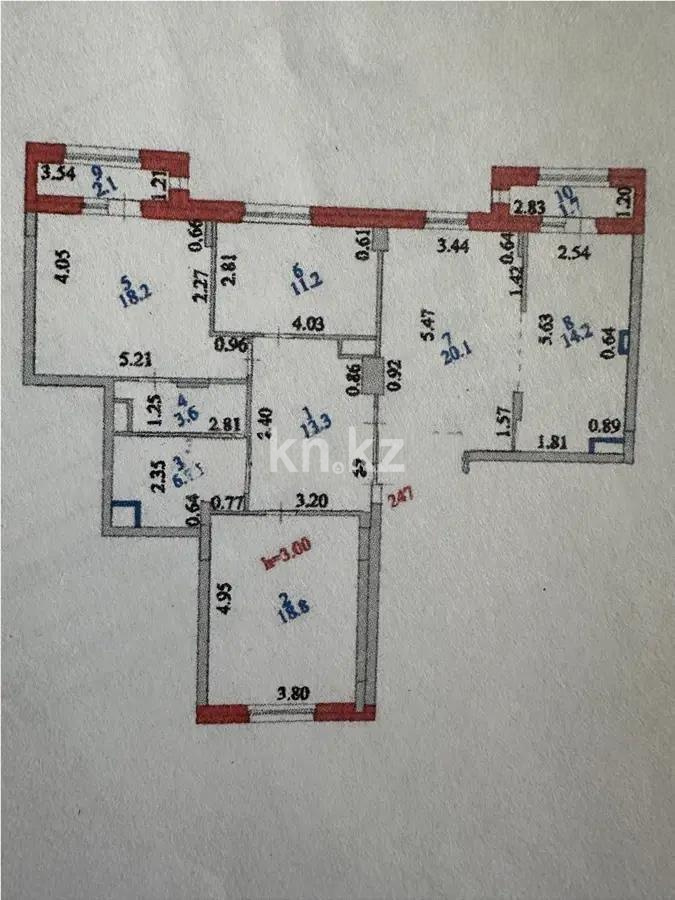 Продажа 4-комнатной квартиры, 110 м² - Продажа четырехкомнатных квартир в кирпичном доме в Астане - страница 3 фото 8 из 8