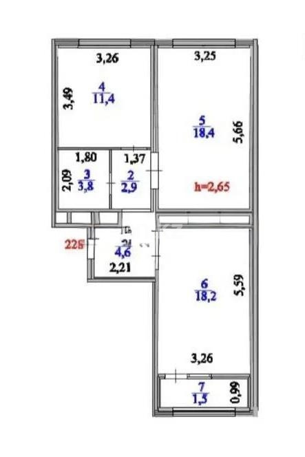 Продажа 2-комнатной квартиры, 60.8 м² в Астане - фото 5