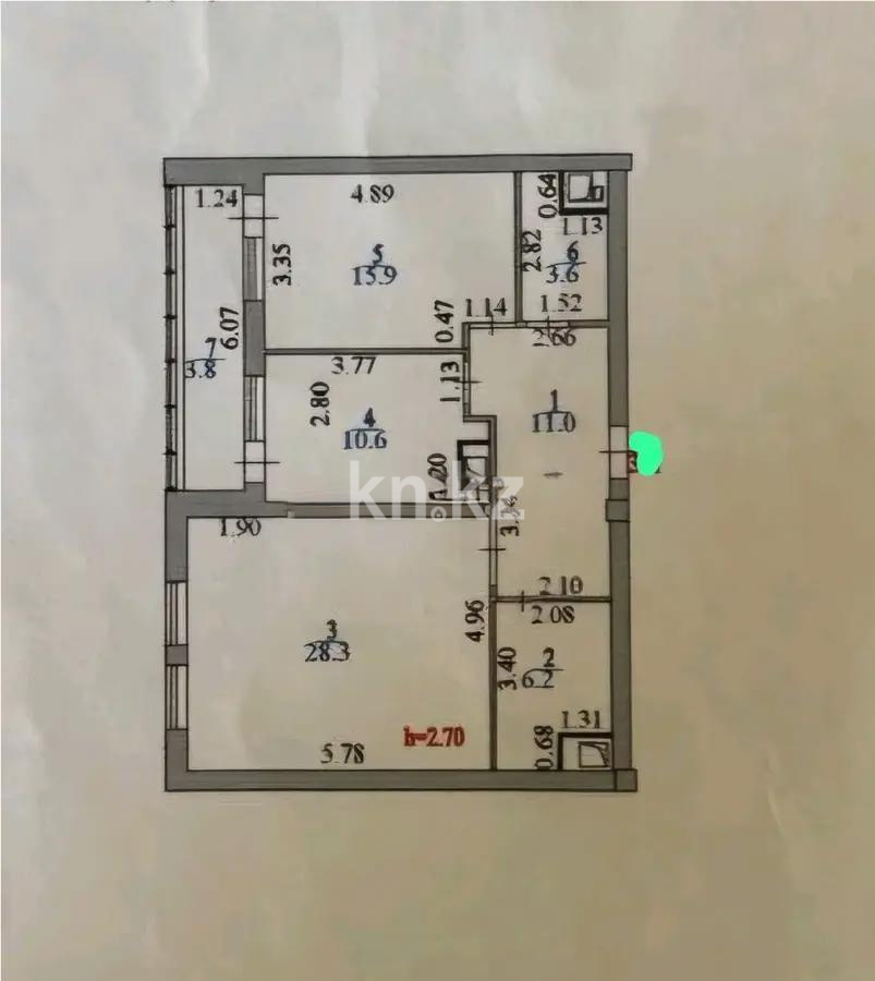 Продажа 2-комнатной квартиры, 79 м², ул. Кенесары, дом  52 - Продажа квартир в Астане фото 1 из 1