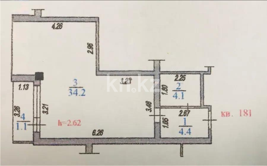 Продажа 2-комнатной квартиры, 43.8 м² в Алматы - фото 5