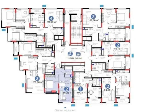 Продажа 2-комнатной квартиры, 46.24 м² в Астане - фото 2