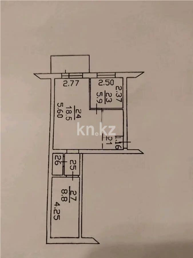 Продажа 2-комнатной квартиры, 40.3 м² в Алматы - фото 5