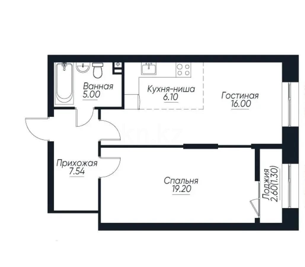 Продажа 2-комнатной квартиры, 55 м², пр. Сейфуллина, дом  467г - Продажа  двухкомнатных квартир в новостройках Алматы без посредников фото 1 из 1