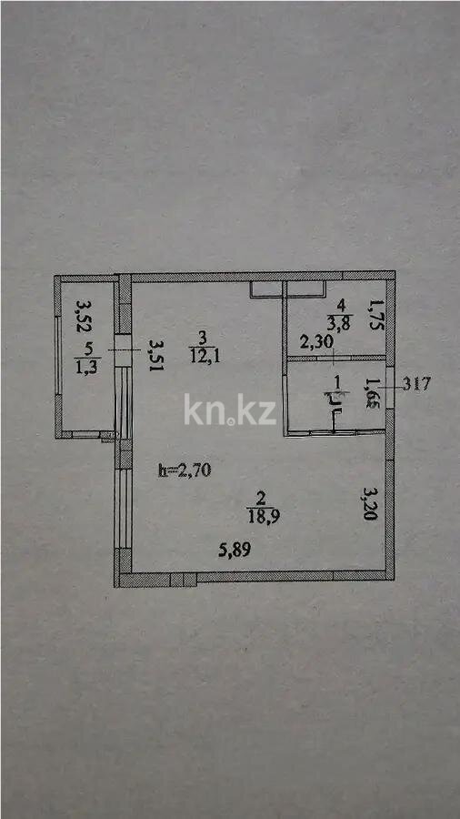 Продажа 1-комнатной квартиры, 40 м² в Астане