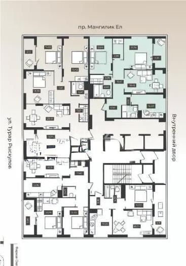 Продажа 3-комнатной квартиры, 93.4 м² - Продажа трехкомнатных квартир от собственников в Астане - страница 2 фото 5 из 5