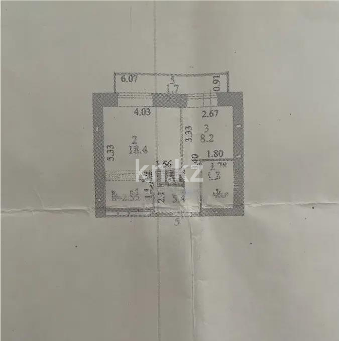 Продажа 1-комнатной квартиры, 38 м², ул. Косшыгулулы, дом  17/3 в Астане - фото 4