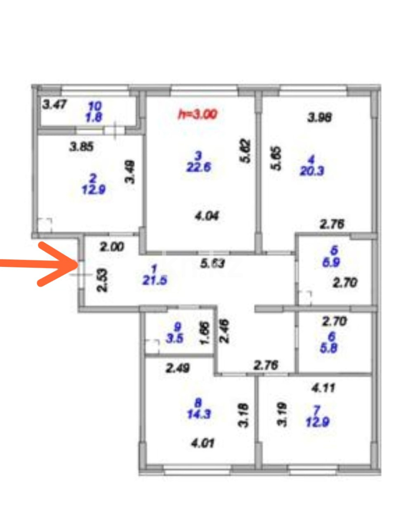 Продажа 4-комнатной квартиры, 120 м², пр. Туран, дом  39 - Продажа  четырехкомнатных квартир в новостройках Астаны фото 13 из 13
