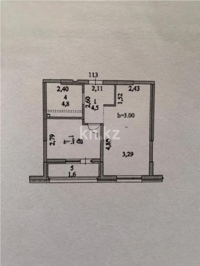 Продажа 1-комнатной квартиры, 40.5 м², пр. Туран, дом  52/3 - Продажа квартир в Астане без посредников фото 1 из 1