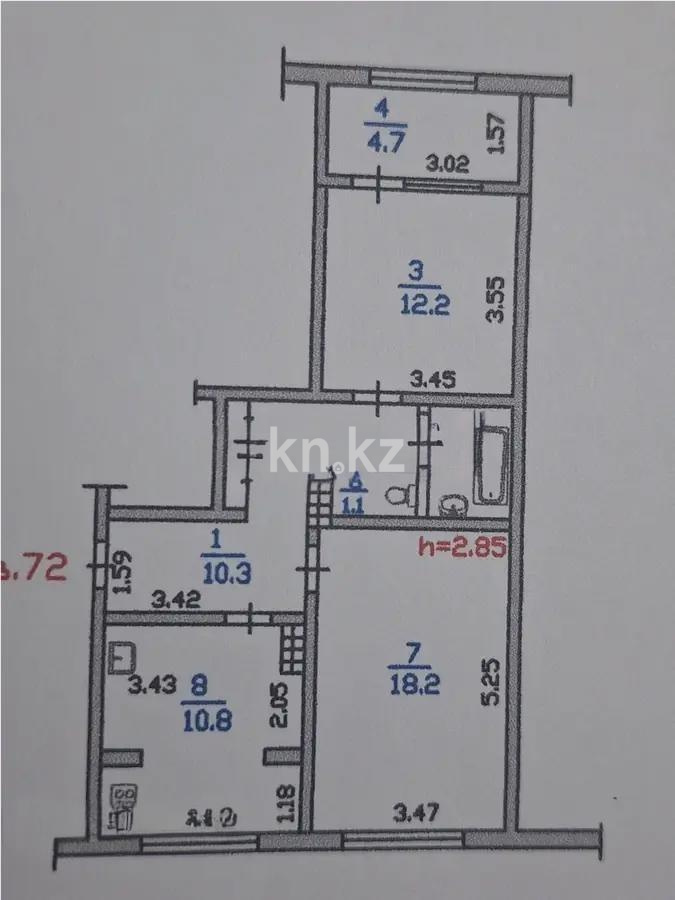 Продажа 2-комнатной квартиры, 61 м² в Алматы - фото 6
