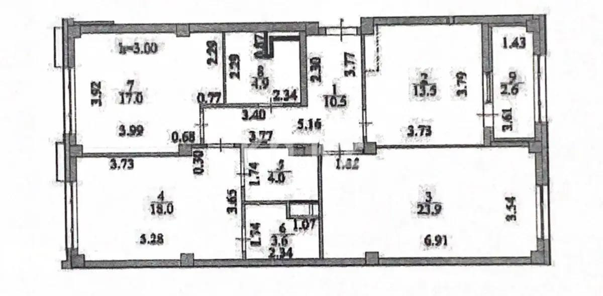 Продажа 3-комнатной квартиры, 98 м², ул. Бокейхана, дом  24 в Астане - фото 8