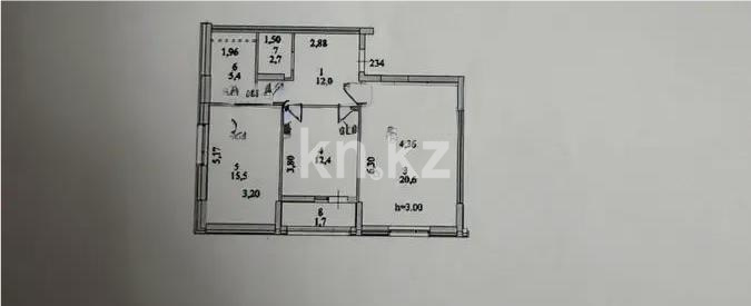 Продажа 3-комнатной квартиры, 76.3 м² в Астане - фото 3