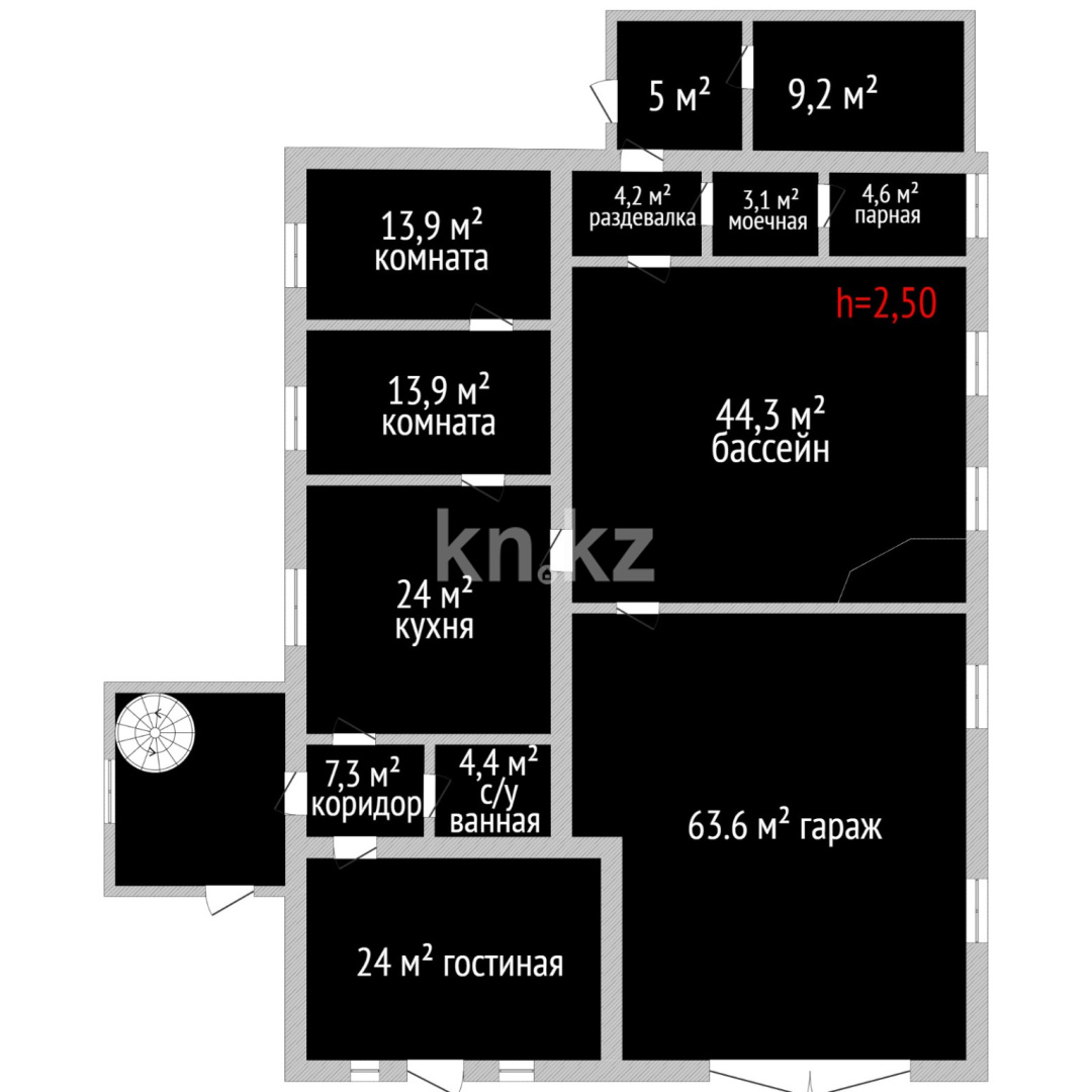 Продажа 9-комнатного дома, 517.9 м², Досжанова, дом  9 - Продажа квартир в Костанае фото 3 из 40