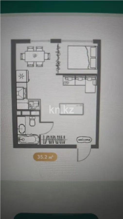 Продажа 1-комнатной квартиры, 35 м², мкр-н Шугыла, дом  340/37 в Алматы