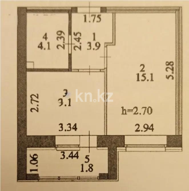 Продажа 1-комнатной квартиры, 34 м² - Продажа  однокомнатных квартир в новостройках Астаны - страница 4 фото 6 из 6