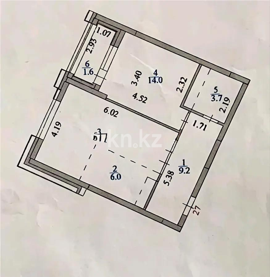 Продажа 2-комнатной квартиры, 52.9 м² в Астане - фото 6