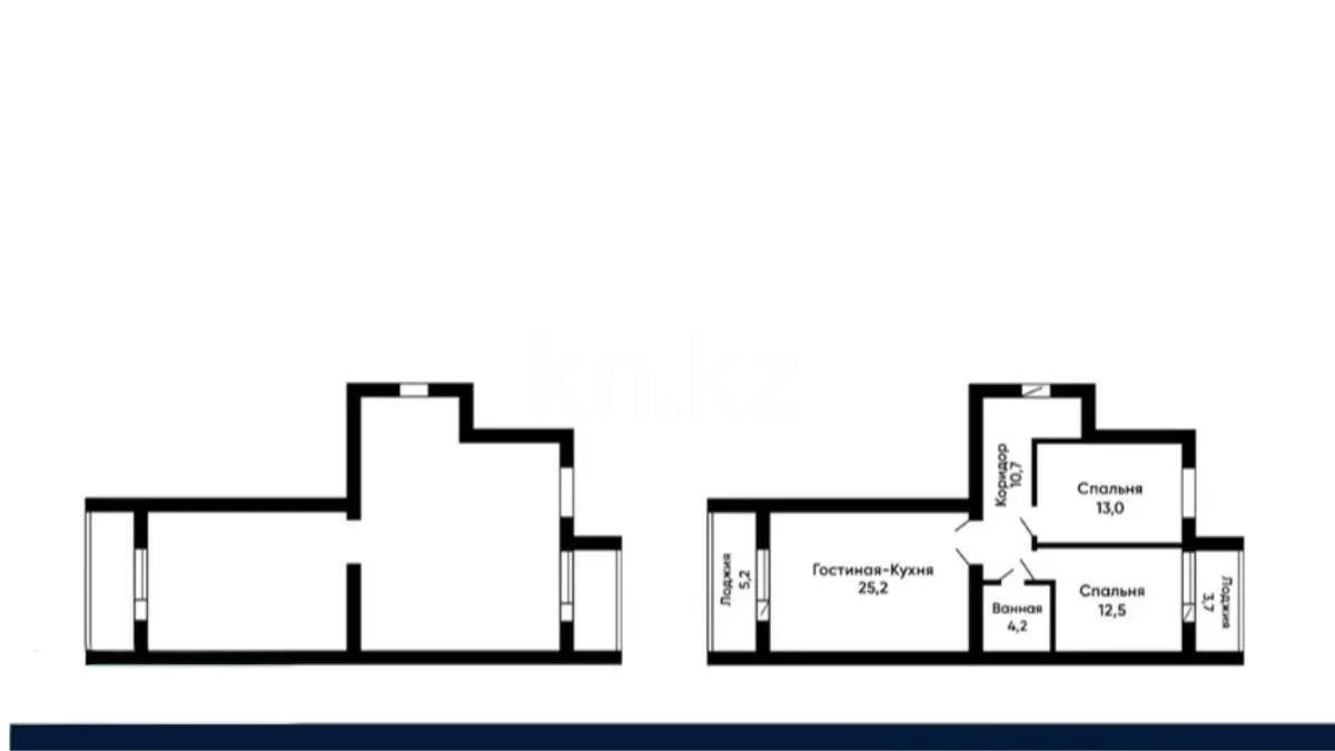 Продажа 3-комнатной квартиры, 71 м², ул. 3-я, дом  42б - Продажа  трехкомнатных квартир в Караганде без посредников фото 1 из 1
