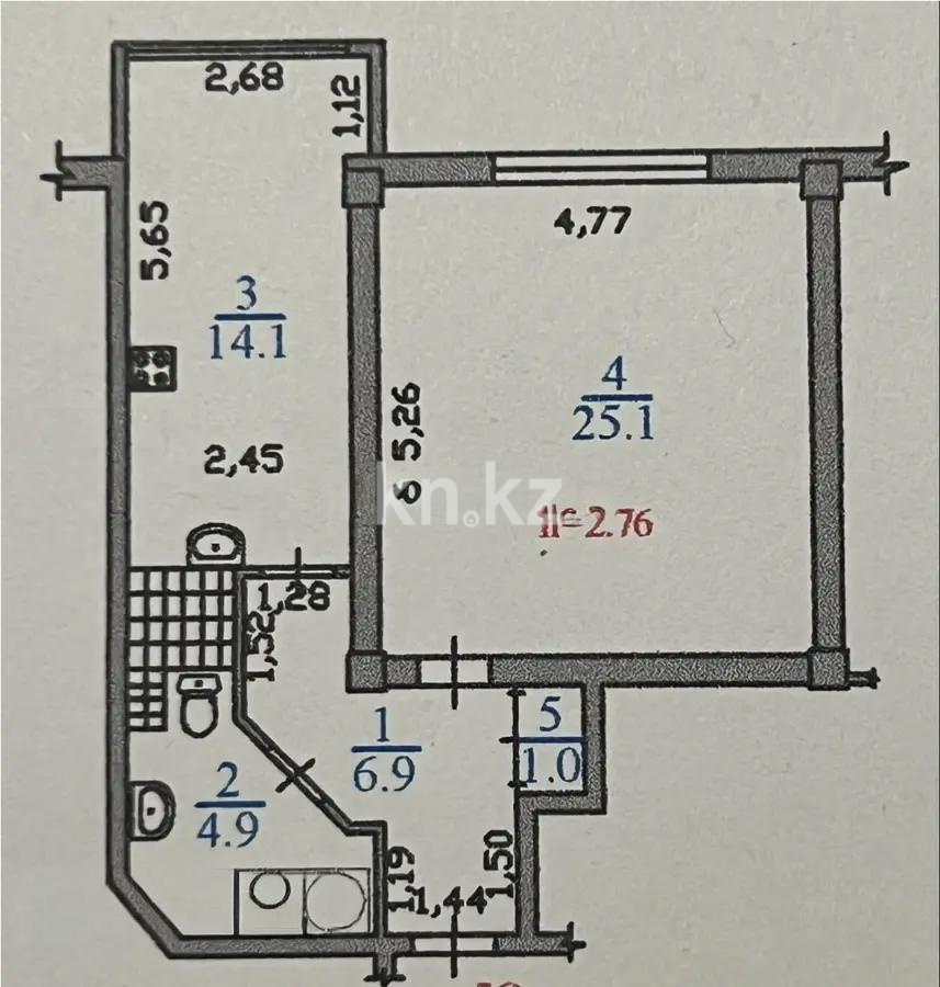 Продажа 1-комнатной квартиры, 52 м² - Продажа однокомнатных квартир в Алматы - страница 16 фото 5 из 5
