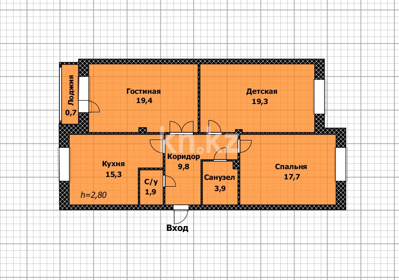 Продажа 3-комнатной квартиры, 88 м², ул. Сауран, дом  5г в Астане - фото 2