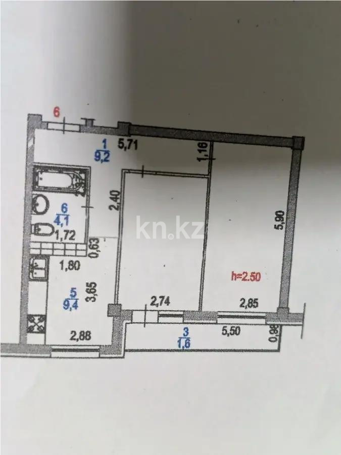 Продажа 2-комнатной квартиры, 54 м² в Алматы - фото 5