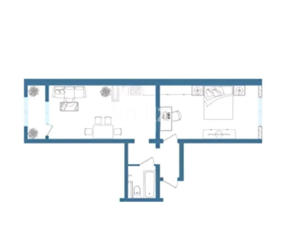 Продажа 2-комнатной квартиры, 57 м², ул. 24-я, дом  1/1б стр - Продажа  двухкомнатных квартир в Алматы с фото фото 1 из 1