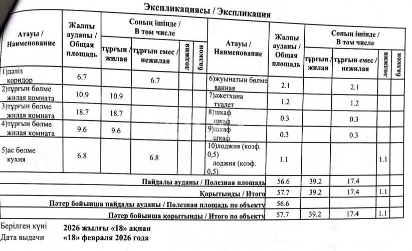 Продажа 3-комнатной квартиры, 58 м² в Усть-Каменогорске - фото 17