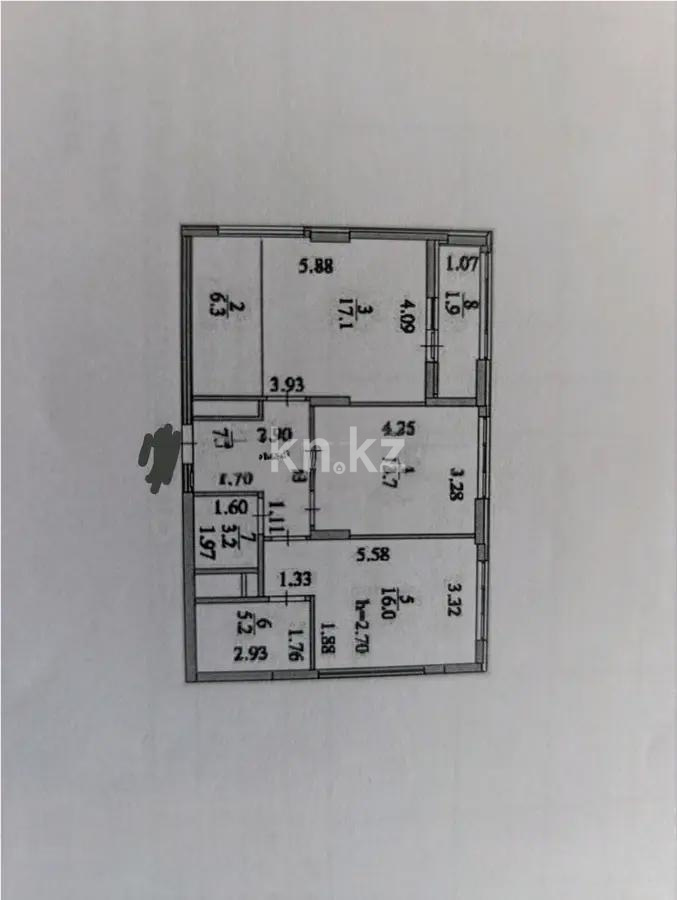 Продажа 3-комнатной квартиры, 71 м², ул. Рыскулова, дом  16 в Астане