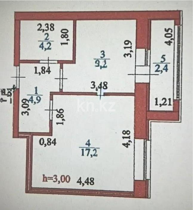 Продажа 1-комнатной квартиры, 38 м² - Продажа однокомнатных квартир от собственников в Астане - страница 23 фото 5 из 5
