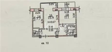 Продажа 2-комнатной квартиры, 48.1 м² - Продажа двухкомнатных квартир в кирпичном доме в Алматы - страница 3 фото 6 из 6