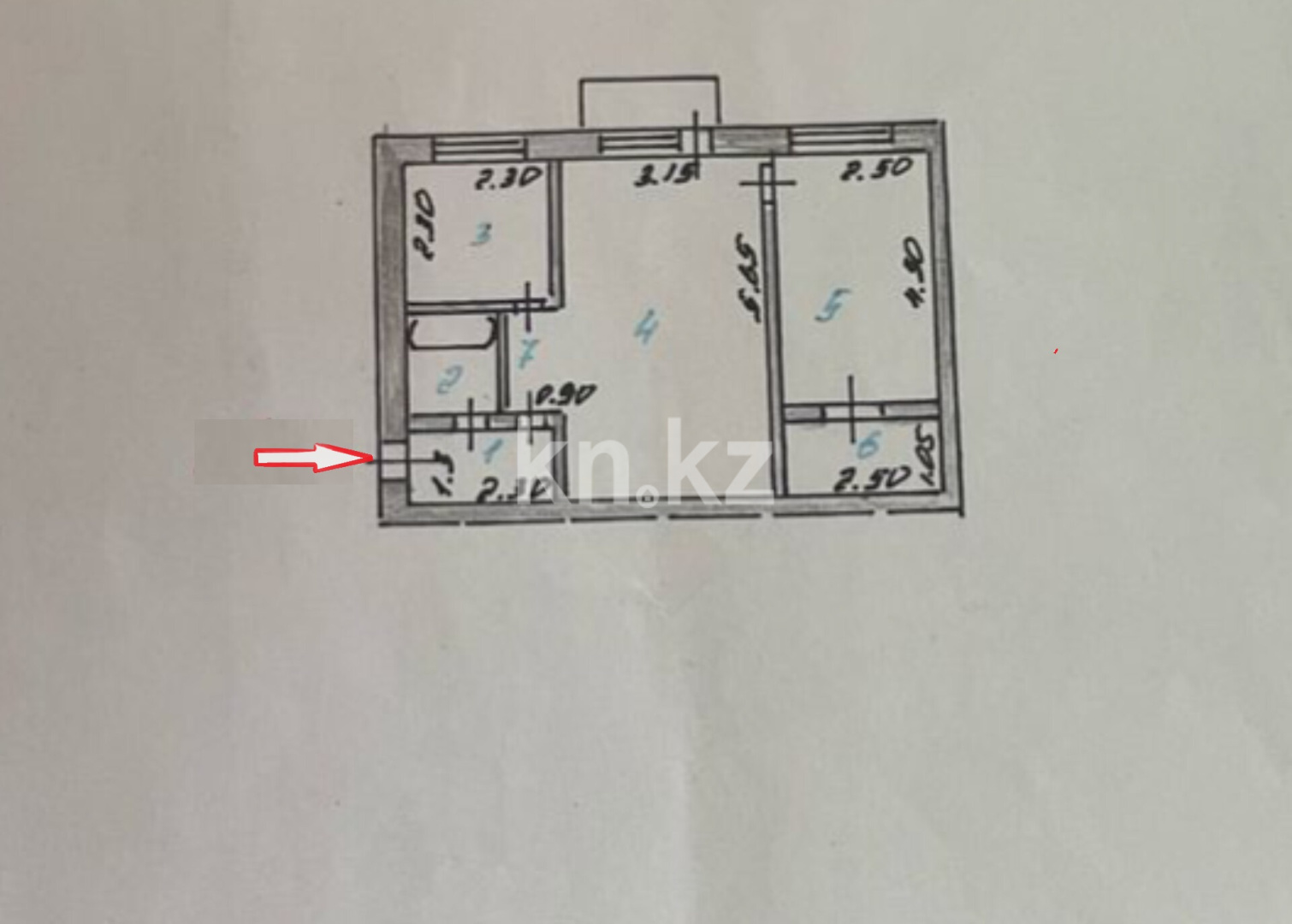 Продажа 2-комнатной квартиры, 45 м², ул. Бейбитшилик, дом  32 в Астане - фото 2