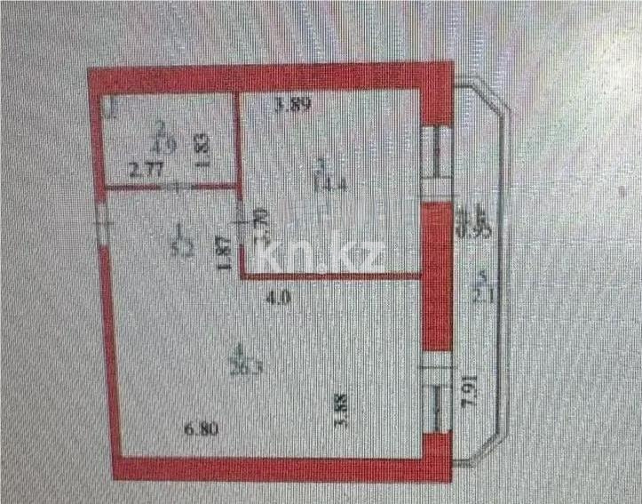 Продажа 1-комнатной квартиры, 53 м² - Продажа  однокомнатных квартир в новостройках Астаны - страница 6 фото 5 из 5