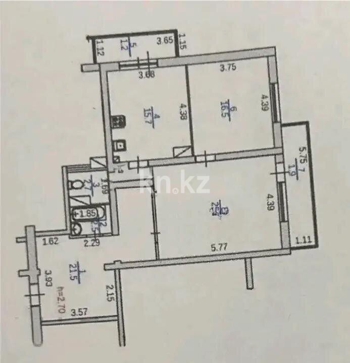 Продажа 2-комнатной квартиры, 87.4 м² в Алматы - фото 4