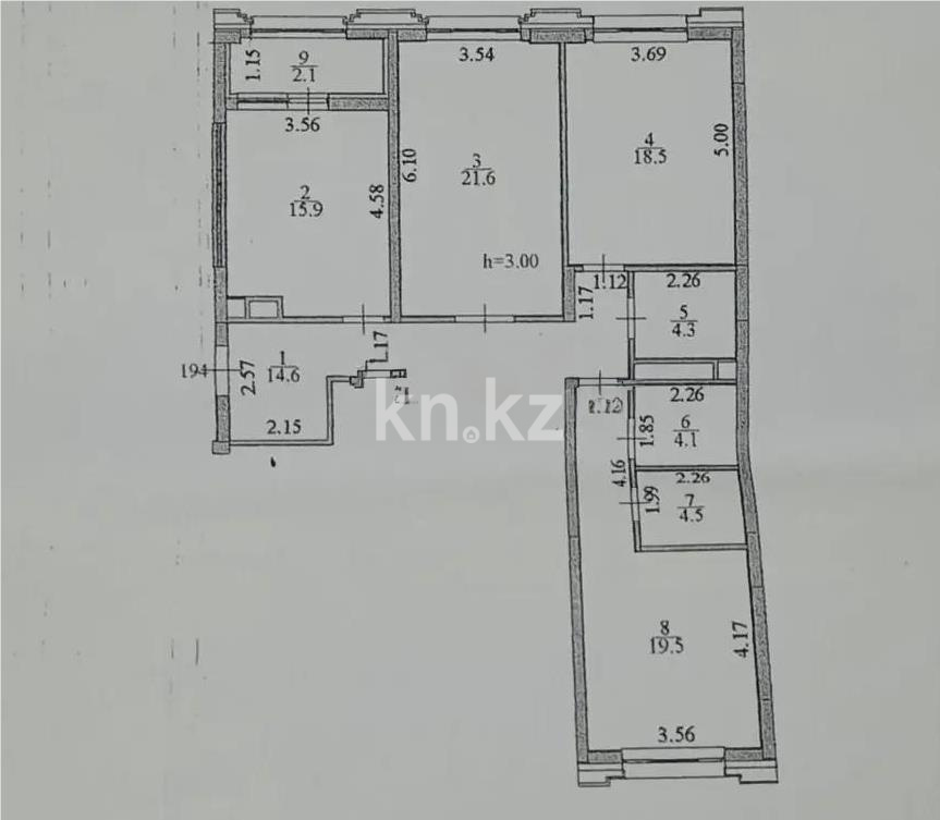 Продажа 3-комнатной квартиры, 105 м² в Астане - фото 3