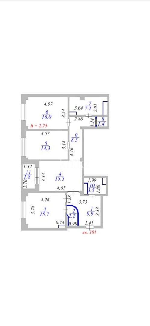 Продажа 3-комнатной квартиры, 95 м² в Астане - фото 18
