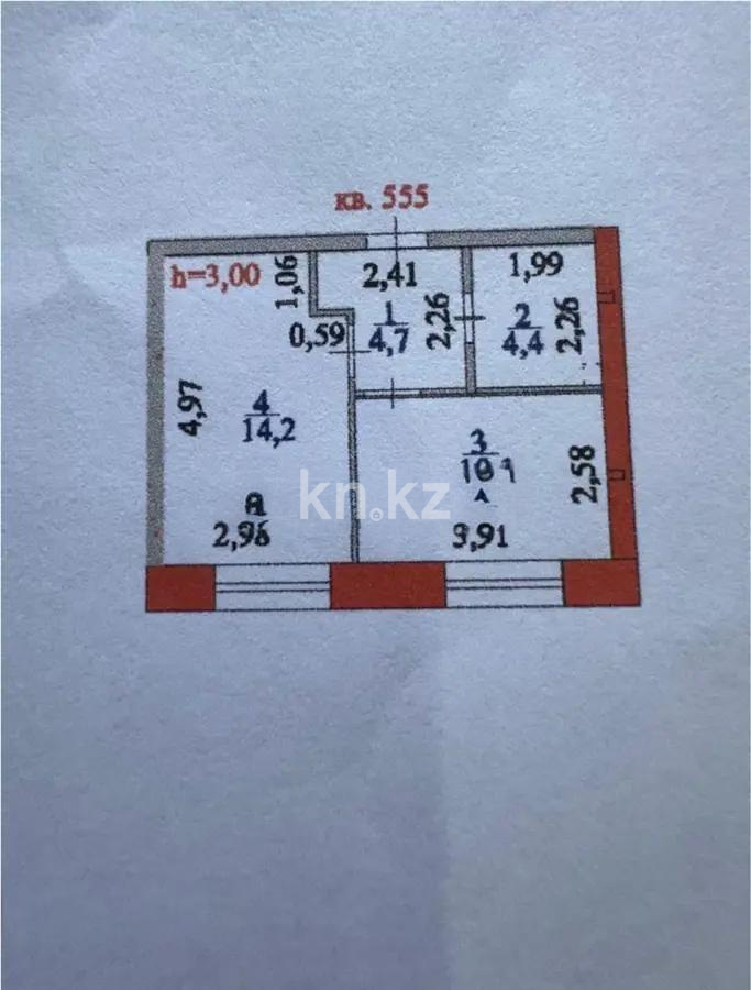 Продажа 1-комнатной квартиры, 33.4 м², ул. Айтматова, дом  77/8 - Продажа  однокомнатных квартир в новостройках Астаны без посредников фото 1 из 1