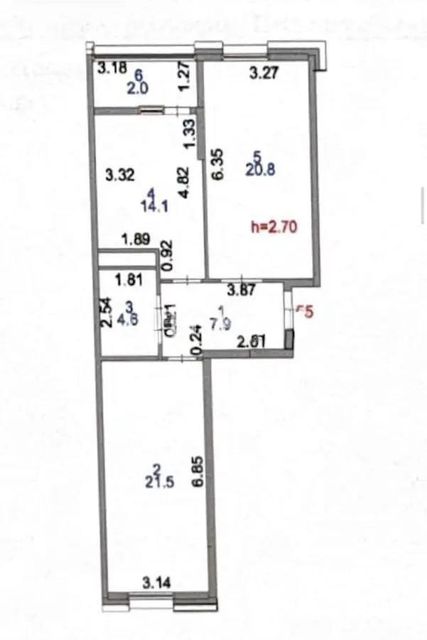 Продажа 2-комнатной квартиры, 70.9 м² - Продажа квартир от собственников в Астане - страница 2 фото 2 из 2