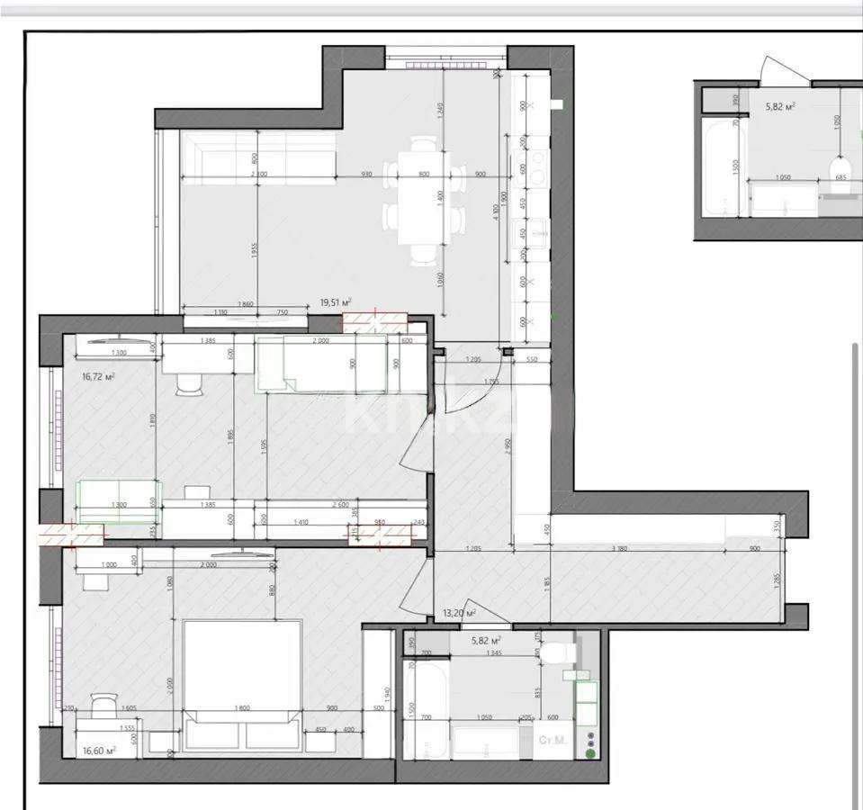 Продажа 3-комнатной квартиры, 71 м² - Продажа трехкомнатных квартир в Караганде фото 7 из 7
