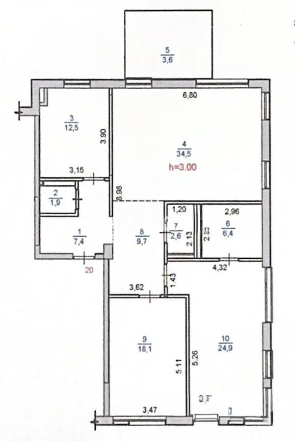 Продажа 3-комнатной квартиры, 130 м², пр. Аль-Фараби, дом  116/28 в Алматы - фото 7